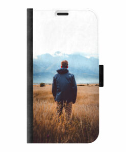 Apple iPhone Xr Wallet case (front printed, black)