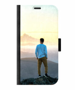 Apple iPhone X / iPhone Xs Wallet case (front printed, black)