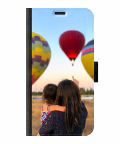 Samsung Galaxy S10e Wallet case (front printed, black)